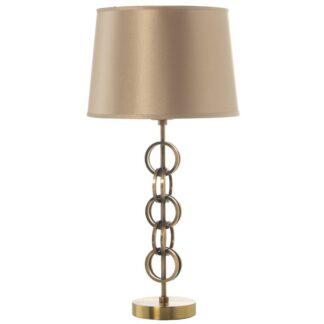 Lámpara Sobremesa Metal Color Bronce+92239,1xe27,max.40w No Ø28x56cm, Cable:120cm