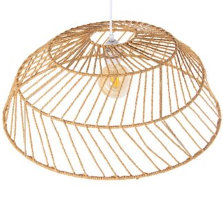 Lámpara Techo Cuerda/metal +90537 1xe27 Max60w No Incluida 60x60x24cm