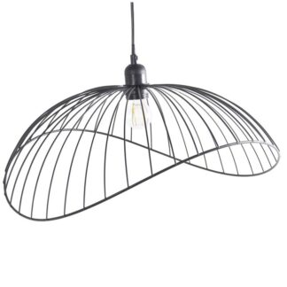Lámpara Techo Metal Negro +91197, 1xe27 Max40w No Incluida 44x45x20cm Cable:80cm