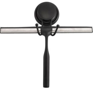 Limpiador Mampara Baño Metal C/soporte Negro 25x17cm