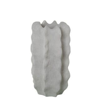 Macetero Cerámica 60cm Gris Arena Ø35x60cm Hueco:ø15x15cm
