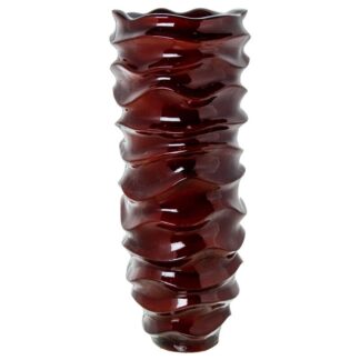 Macetero Ceramica 80cm Burdeos Brillo Ø32x80cm Hueco:ø20x20cm