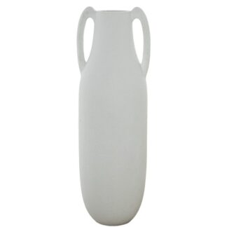 Macetero Jarrón 120cm Fibra De Vidrio Crudo Rugoso 39x39x120cm Hueco:ø14x18cm