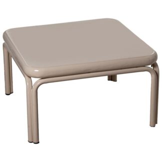 Mesa Centro Metal Beige Brillo 60x60x36cm