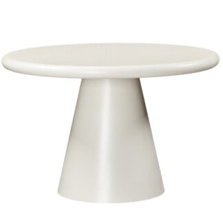 Mesa Comedor Madera Dm C/base Cemento +95081 Ø120x76cm