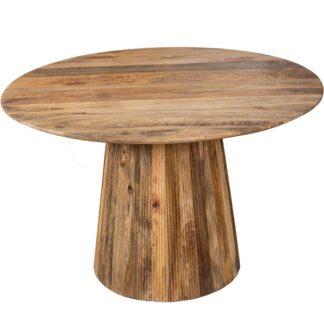 Mesa Comedor Madera Mango Redonda +92333 Ø120x76cm