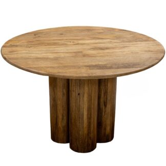 Mesa Comedor Madera Mango Redonda +92334 Ø120x76cm