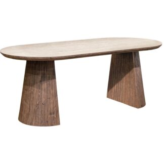 Mesa Comedor Madera Sobre Ceramica Acabado Marmol +68572 200x90x76 Cm