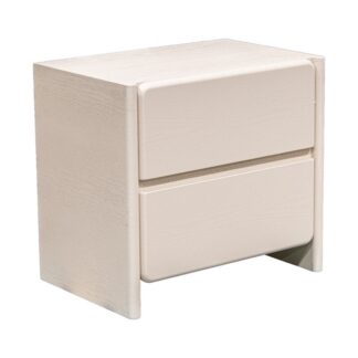 Mesa De Noche Madera C/2 Cajones 60x40x55 Cm