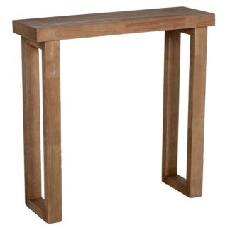 Mesa Entrada Madera 80x25x80cm