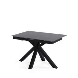 Mesa ext. LORI 120 gris/negro