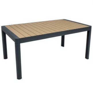 Mesa Extensible Aluminio Antracita 157/240x90x75cm