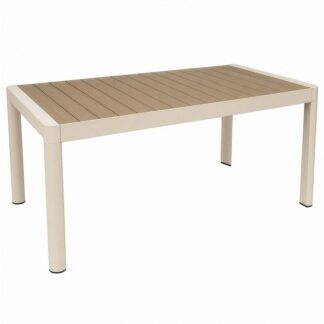 Mesa Extensible Aluminio Crema 157/240x90x75cm