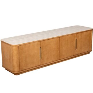 Mesa Tv Madera Roble C/4 Puertas 180x45x51cm
