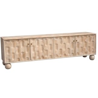 Mueble Tv Madera Mango C/4 Puertas 170x40x50cm