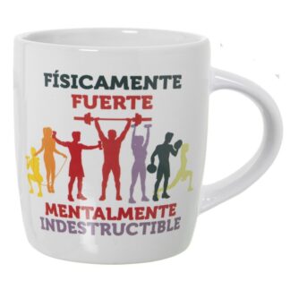 Mug Cerámica Decorado Físicamente Fuerte Ø8x12x9,5cm, 375ml