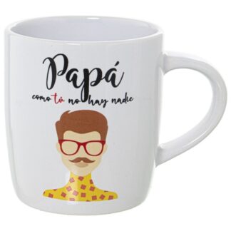 Mug Cerámica Decorado Papá Ø8x12x9,5cm, 375ml