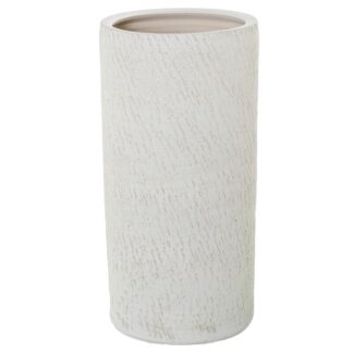 Paragüero Cilindro Cerámica Blanco Mate Ø24x48cm