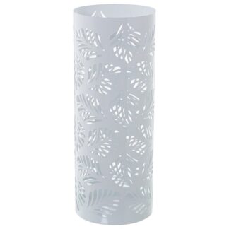 Paragüero Metal Blanco Redondo Ø16x49cm