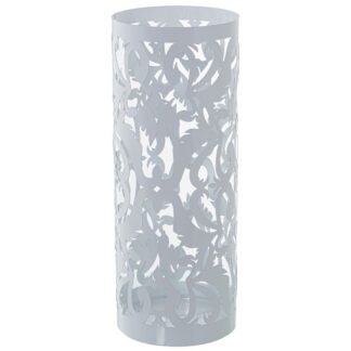Paragüero Metal Blanco Redondo Ø19x49cm