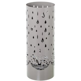 Paraguero Metal Redondo Marron Gotas 19x19x49 Cm.