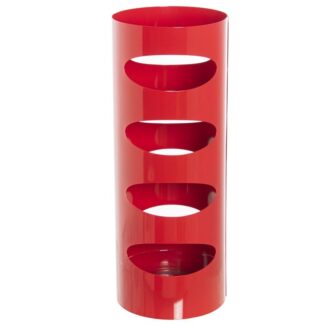 Paragüero Metal Rojo Redondo Ø19x49cm
