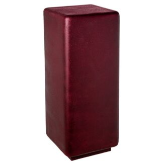 Pedestal Metal Burdeos Mate Rugoso 35x35x90cm