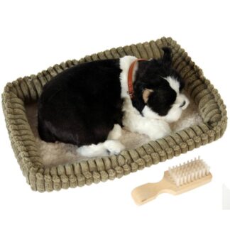 Peluche Con Movimiento Perro Boston Terrier 23x19x10cm