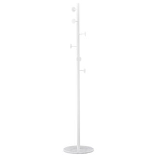 Perchero Metal Blanco Base Marmol 37x37x175cm