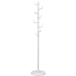 Perchero Metal Blanco Base Marmol 37x37x175cm