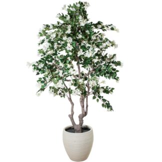 Planta Artificial Bugambilia 220 Cm Blanca 220 Cm.