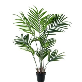 Planta Artificial Palmera 140cm 4 Troncos Pe+pvc Ø100x140cm Maceta:ø20x17cm