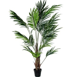 Planta Artificial Palmera 190cm 3 Troncos Pe+pvc Ø110x190cm Maceta:ø20x17cm