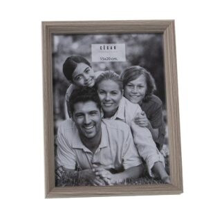Portafotos Madera 15x20cm Ext:17,4x22,4x3cm, Dm+papel