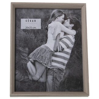 Portafotos Madera 20x25cm Ext:22,4x27,4x3cm, Dm+papel