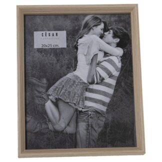 Portafotos Madera 20x25cm Ext:22,4x27,4x3cm, Dm+papel