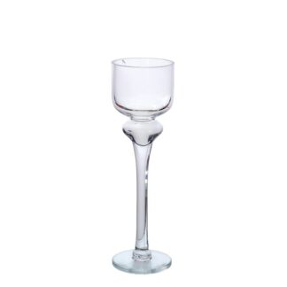 Portavelas Cristal Transparente Ø12x40cm