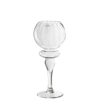 Portavelas Cristal Transparente Ø14x40cm