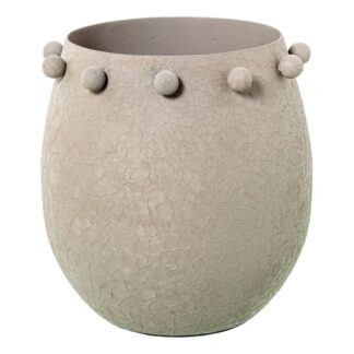 Portavelas Metal Acabado Mate Blanco Ø16x16cm