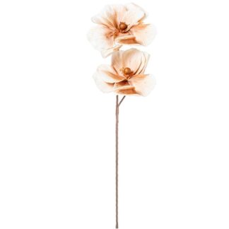 Rama C/2 Flores Blancas Poliéster 80cm