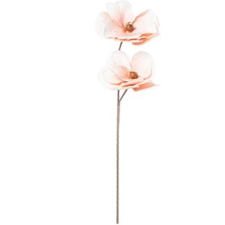 Rama C/2 Flores Rosa Poliéster 80cm