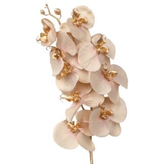 Rama Dorada C/orquideas Rosa 96cm