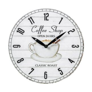 Reloj Pared Ø29cm Madera Dm Ø29x3,5cm Pila:1xaa No Inclui