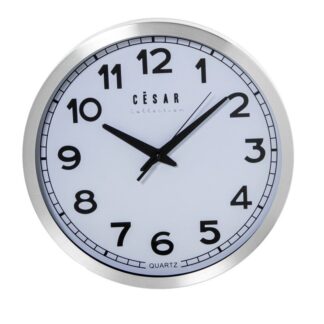 Reloj Pared 30cm Aluminio Ø30x4,5cm