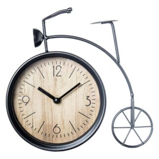 Reloj Sobremesa Bicicleta Metal Hierro 24x21,5x4,5cm Pila:1xaa No In