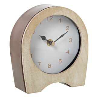 Reloj Sobremesa Metal/madera 14x5x16cm