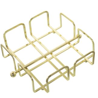 Servilletero Metal Dorado 21x21x7cm