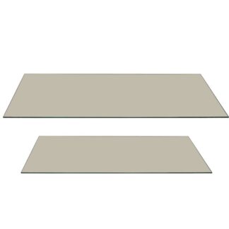 Set 2 Cristales Para Mesa-8mm. Cristal Templado 130x65x0,8+100x45x0,8cm.