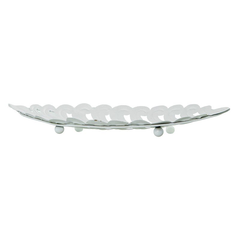 Set 3 Centros Metal Blancos 37x15x4+31x13x6+25x11x4cm - Image 2