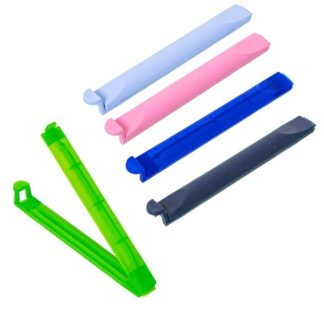 Set 8 Pinzas Para Bolsa Acrilicas Pequeñas, Colores Surtidos 9x1cm